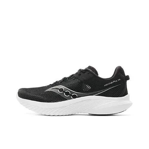 Saucony Kinvara Elite 14 противоскользящие устойчивые к истиранию дышащие низкие беговые кроссовки мужские черные белые