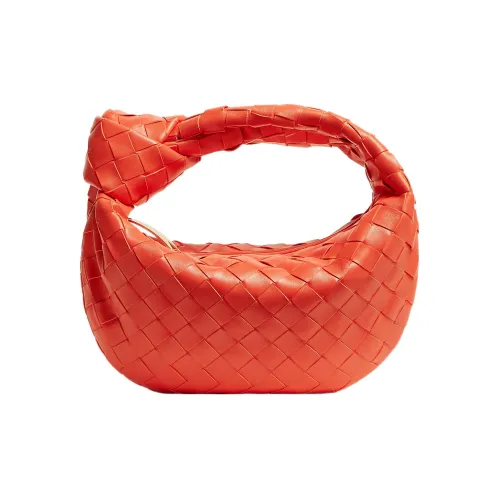Bottega Veneta Jodie Sheepskin Mini Women's Orange Red Bottega Veneta Jodie Овчина Мини Женская Оранжевый Красный