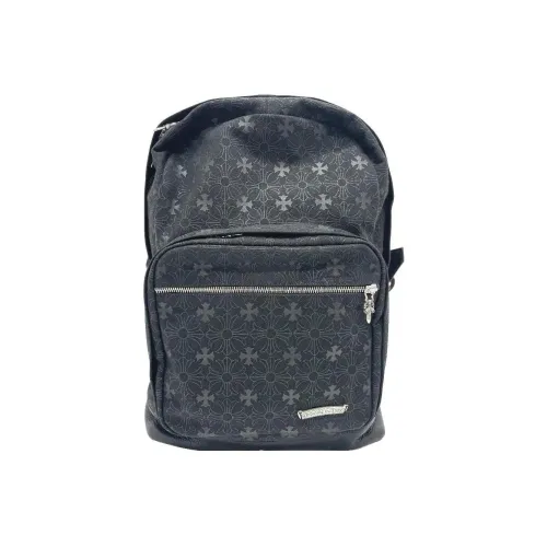 Chrome Hearts Холст Рюкзак Большой Унисекс Серый