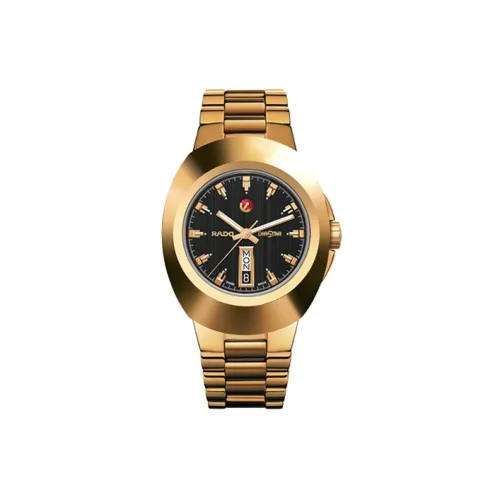 RADO Автоматический Механический Механизм Мужские Часы Часы 38,5 мм Черный Циферблат Корпус из Нержавеющей Стали Ремешок из Нержавеющей Стали