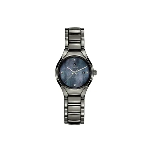 RADO Realme Collection Автоматический Механический Механизм Женские Часы Синий Циферблат Керамические Оболочки для Часов Керамический Ремешок