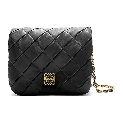 LOEWE Nappa Sheepskin Сумка через плечо Женская Черная