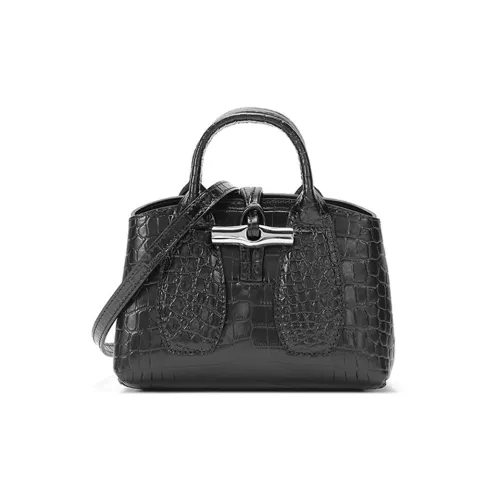 LONGCHAMP Коровья кожа Big Сумка Сумка через плечо Мини Женская Черная