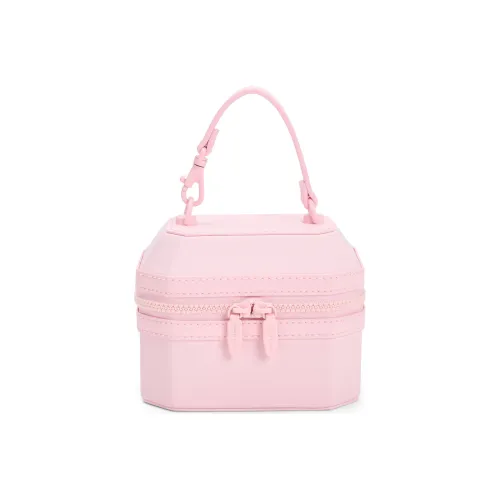 CHARLES KEITH Ткань Charles Keith Сумка Переносная Коробка Сумка Сумка через плечо Мини Женская Светло-розовая Светло-зеленая