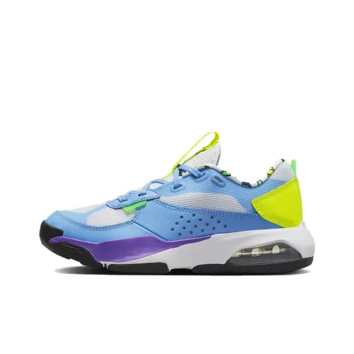 Jordan Air 200E 'Videogame' Амортизаторы Shock противоскользящий низ низкий топ спортивная повседневная обувь GS синий белый