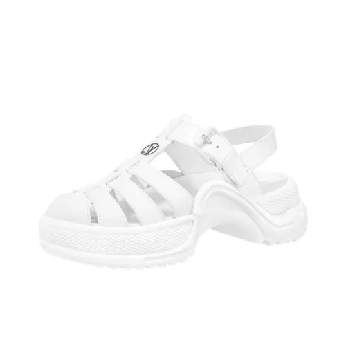 LOUIS VUITTON Archlight Сандалии в римском стиле Женские Белые