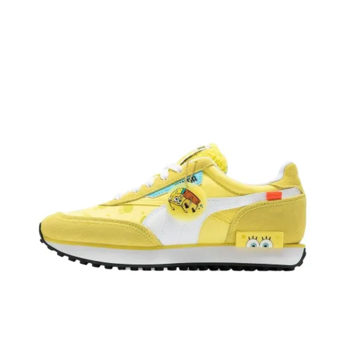 SPONGEBOB SQUAREPANTS X PUMA Future Rider Износостойкий Низкий Топ Повседневная Обувь Унисекс Желтый
