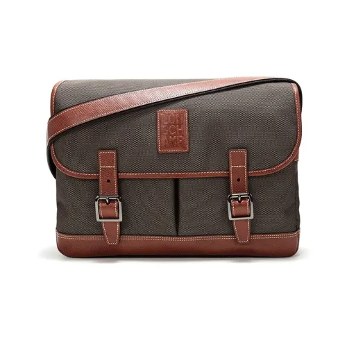 LONGCHAMP Boxford Кожа Текстиль Хобо Сумка Сумка через плечо Мужская Коричневая