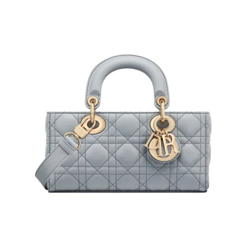 DIOR LADY D JOY Sheepskin Сумка Lady Dior Сумка через плечо Сумка Маленькая Женская Серый