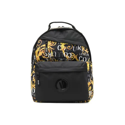 VERSACE JEANS COUTURE Полиэстер Рюкзак Большой Мужской Черный