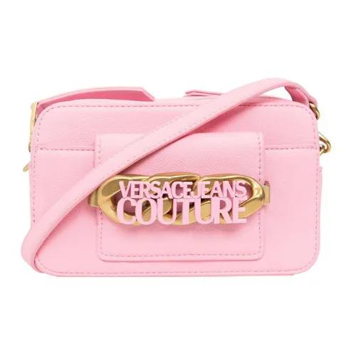 VERSACE JEANS COUTURE Сумка из синтетической кожи Camera Сумка через плечо Маленькая женская сумка с вишневым цветком Розовый