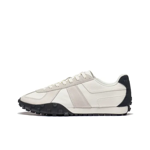 LINING Cloud River Коллекция VTNG Противоскользящий Устойчивый к истиранию Низкий Топ Немецкая Армия Кроссовки Мужские Бежевый Черный