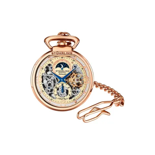 STUHRLING Автоматический Механический Movement Унисекс Часы Monaco Collection 48mm*13mm*48mm Розово-золотой