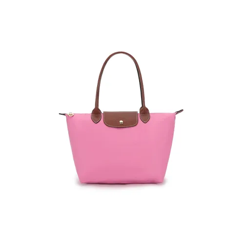 LONGCHAMP Le Pliage Ткань Пельмени Сумка Сумка через плечо Средняя Женская Пион Розовый