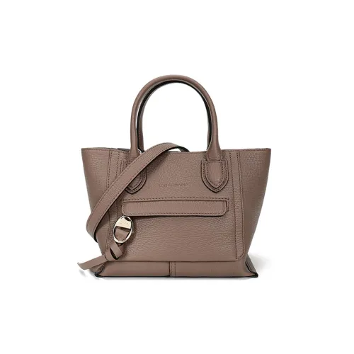 LONGCHAMP Mailbo Коровья кожа крупнозернистая текстура сумка через плечо маленькая сумка женский цвет тауповый