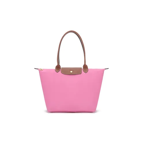 LONGCHAMP Le Pliage Ткань Пельмени Сумка Плечо Большая Женская Красная Пион