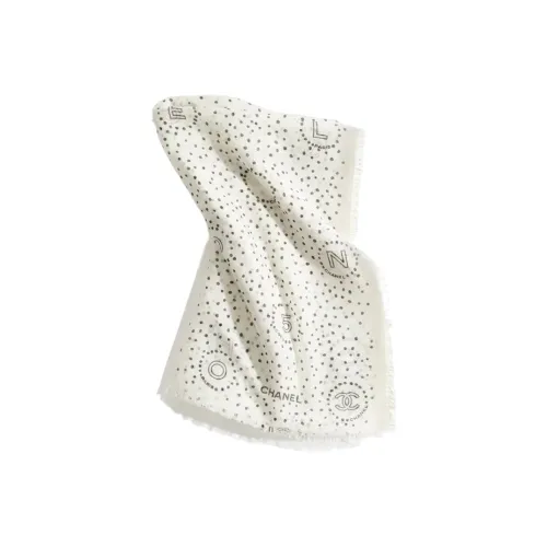 CHANEL Кашемир Вязаные шарфы Бежевый Женские