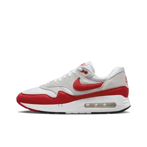 Nike Air Max 1 Low Топ Casual Мужской Красный Серый