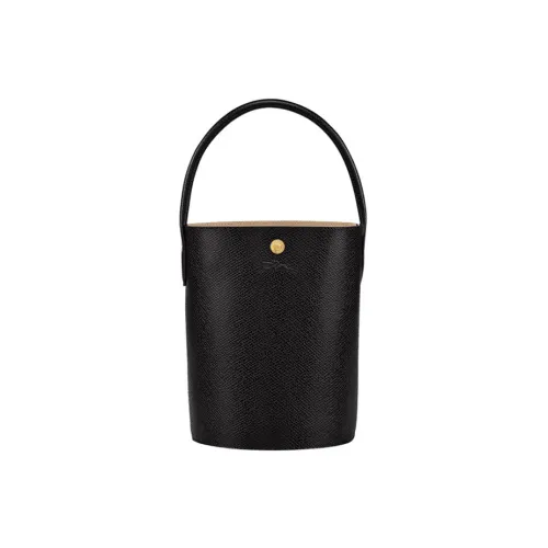 LONGCHAMP Épure Корова Кожа Ведрообразная Сумка Маленькая Женская Черная