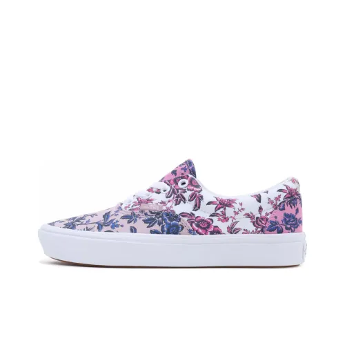 Vans Era Цветочный Дизайн MARKET Comfycush Низкие Кроссовки для Скейтбординга Unisex Розовый Синий Белый Цветочный Узор