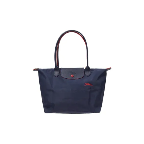 LONGCHAMP Le Pliage Club Ткань Тоут Сумка Сумка для покупок Сумка-пельмень Сумка Сумка через плечо Средний Женская Морской синий