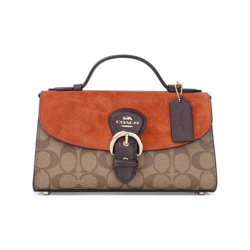 COACH Kleo Холст и Кожа Сумка Сумка через плечо Сумка через плечо Средняя Женская