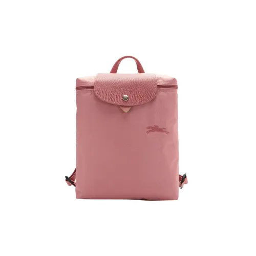 LONGCHAMP Le Pliage Green Коровья кожа Комбинированный Рюкзак Женские Розовый