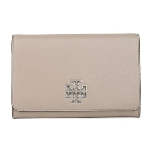 TORY BURCH Britten Коровья кожа Сумка с цепочкой Сумка через плечо Женская Серый