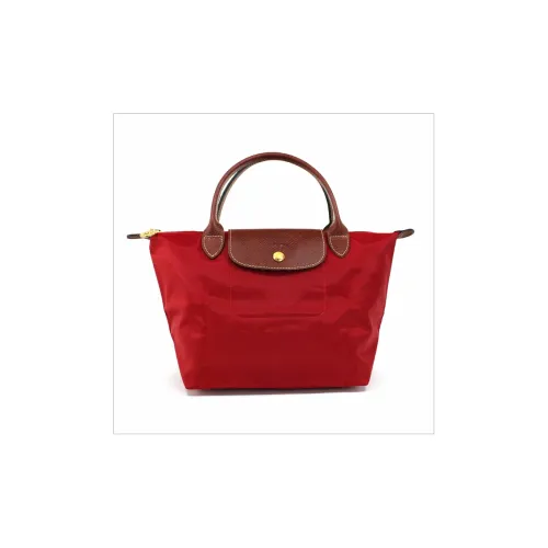 LONGCHAMP Le Pliage Ткань Пельмени Сумка Маленькая Женская Красная