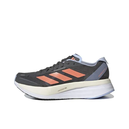 Adidas Adizero Boston 11 Противоскользящие Устойчивые к истиранию Легкие Низкие Беговые кроссовки Женские Черные Синие