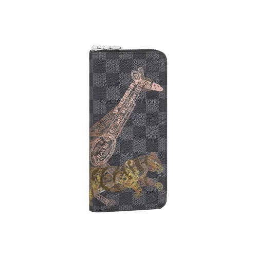 LOUIS VUITTON Покрытый холст Кошелек Женские Серый