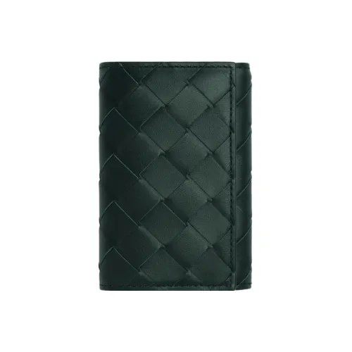 Bottega Veneta Коровья кожа Держатель для карт Key Pouch Мужской Яшма Светло-синий