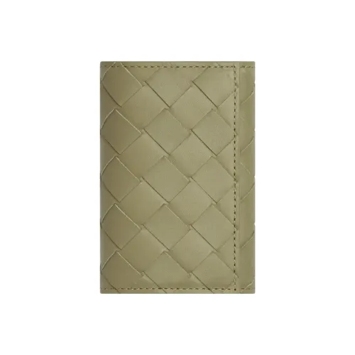 Bottega Veneta Коровья кожа Держатель для карт Key Pouch Мужской Светло-зеленый