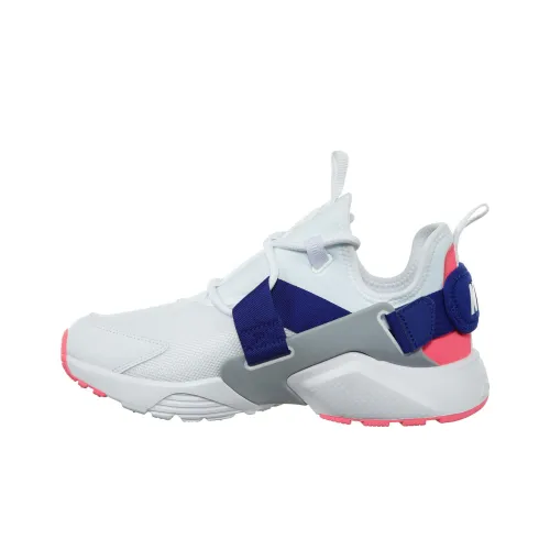 Nike Air Huarache Shock Absorbers Низкий Топ Беговые кроссовки Женские Белые Синие Серые