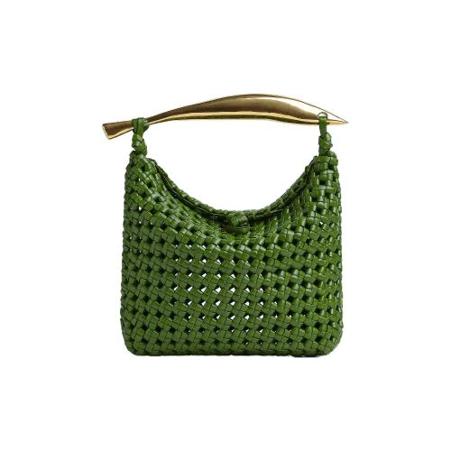 Bottega Veneta Sardine Овечья шкура Сумка Маленькая Женская Зеленая