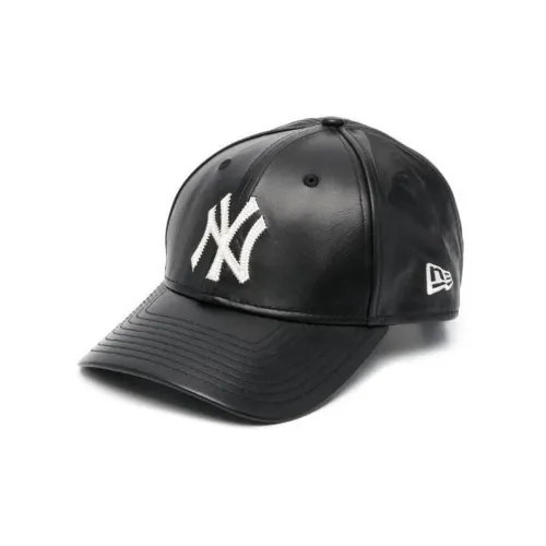 New Era Кожа Кепки Мужские Черные