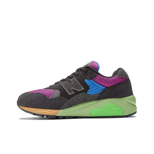 New Balance NB 580 Low Топ Беговые кроссовки Мужской Черный Зеленый Фиолетовый