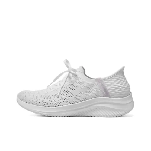 Skechers Ultra Flex 3,0 Hands Бесплатно Slip ins Низкий Топ Повседневный Женские Белые