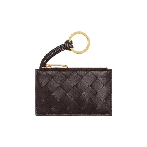 Bottega Veneta Lambskin с коровьей кожей держатель для ключей Key Pouch женский волшебный фиолетовый
