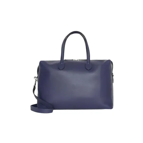 Burberry Телячья кожа Тоут Сумка Сумка для покупок Портативная Сумка через плечо Мужская Сумка через плечо Темно-синий