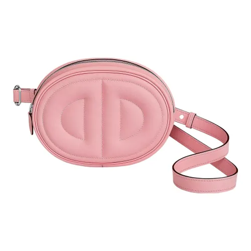 HERMES In The Loop Swift Телячья кожа Свиной нос Бананка Обычный Женские Розово-вишневый