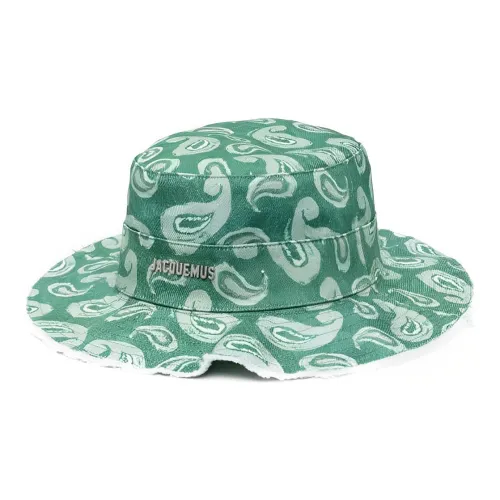 Jacquemus Cotton Bucket Hats Зеленый Унисекс