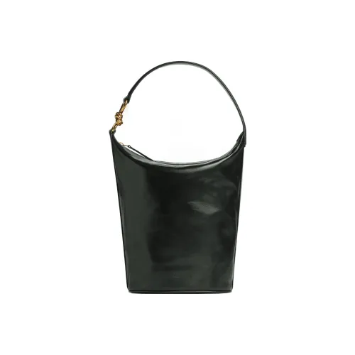 Bottega Veneta Телячья кожа Сумка через плечо Женская Темно-зеленая