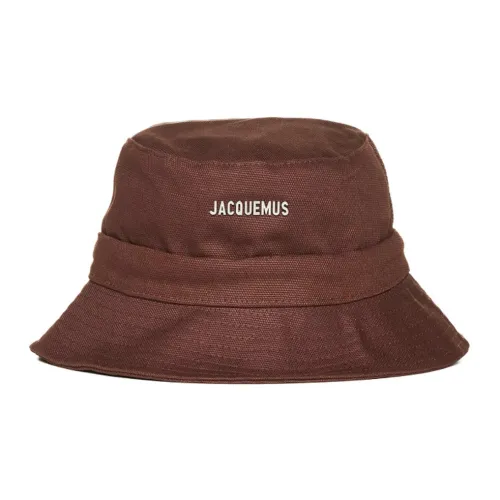 Jacquemus Cotton Bucket Hats Коричневый Красный Мужской