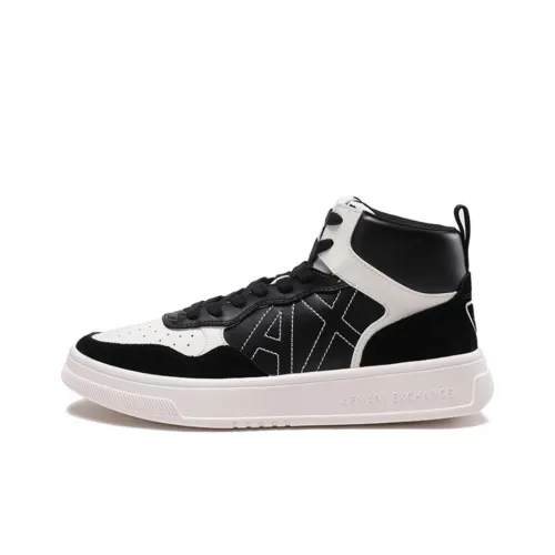ARMANI EXCHANGE Скейтборд Кроссовки High Топ Черный/Белый Мужской