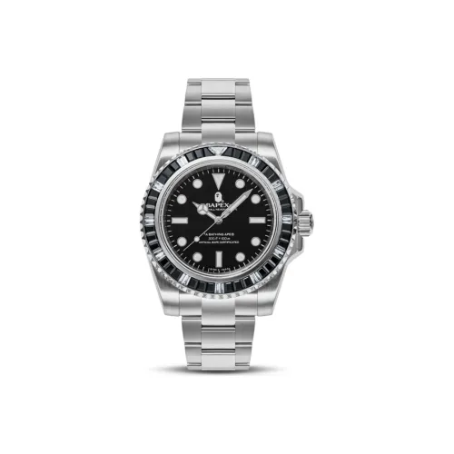 A BATHING APE Автоматический механический механизм Мужские часы 40мм*48мм*7мм Черный