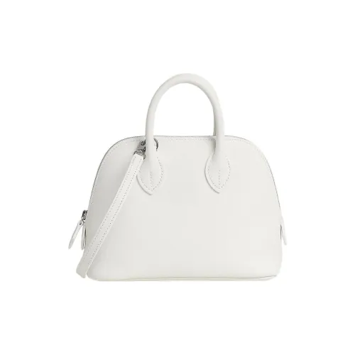 HERMES Bolide Evercolor Телячья кожа Сумка для боулинга Сумка Сумка через плечо Сумка через плечо Мини Женская 01 BLANC Чисто белый