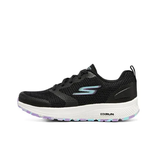 Skechers Go Run Consistent Low Топ Беговые кроссовки Женские Черный Фиолетовый