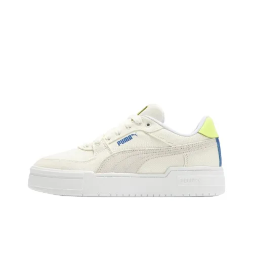 PUMA Ca Pro Холст Низкий Топ Скейтборд Кроссовки Унисекс Бежевый Желтый