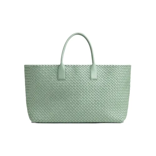 Bottega Veneta Cabat Овечья кожа Сумка Большая Мужская Зеленая